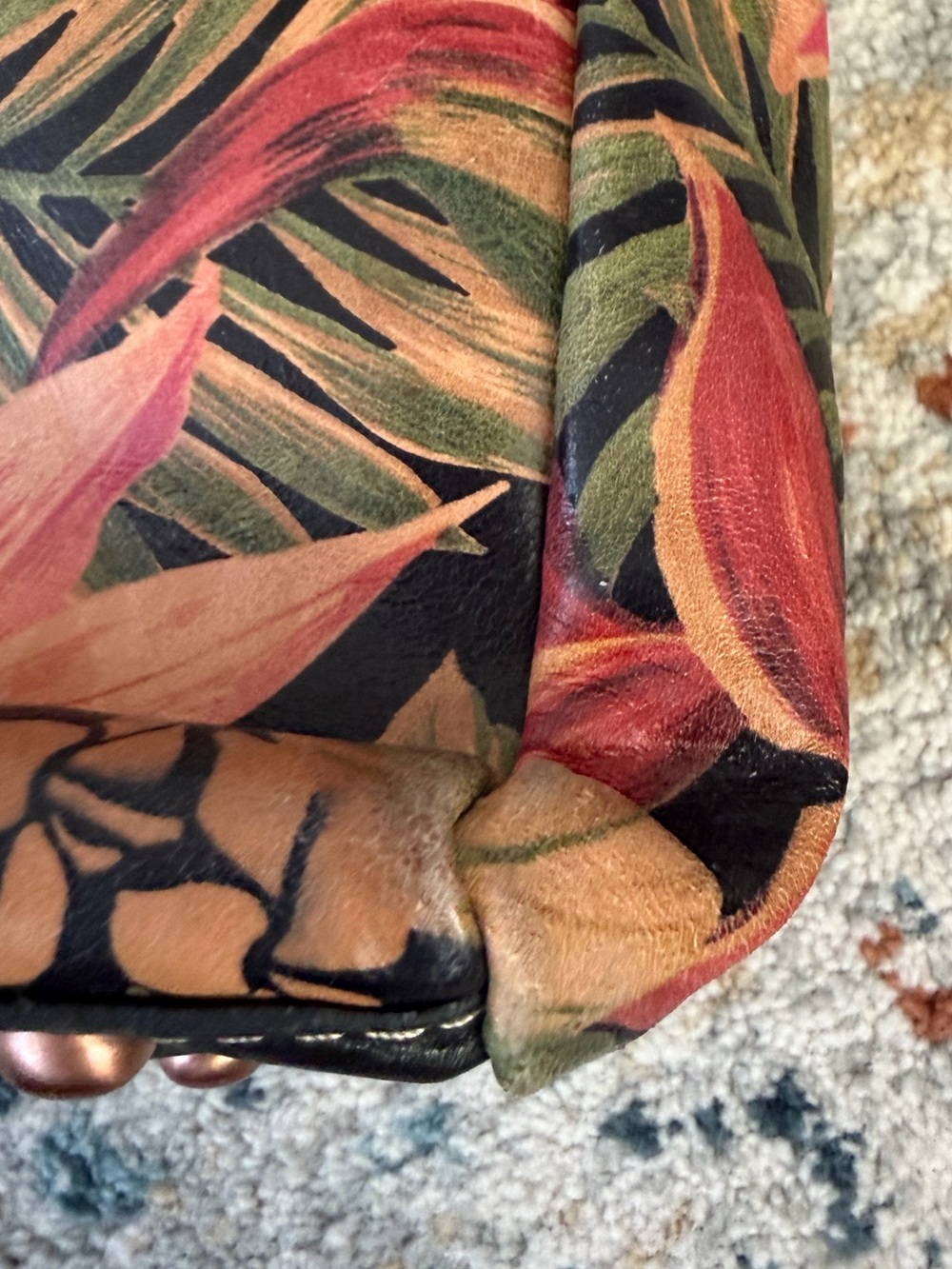 Patricia Nash Poppy Tropical Floral Tote in Black & Multicolor Leather - Picture 12 of 12